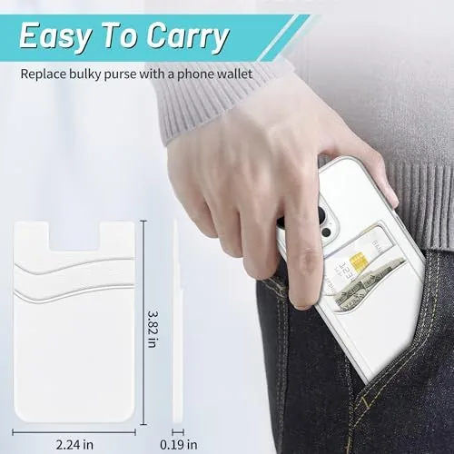 The SHANSHUI Phone Wallet, 6 Pack Card Holder for Back of in real use