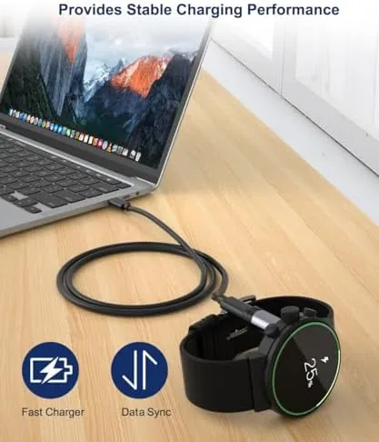 Close look at the Itramax USB C Charger Adapter for Garmin Watch Charger Cable build quality