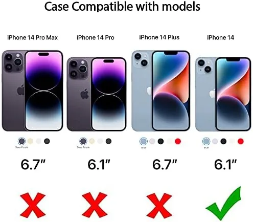 Close look at the uCOLOR for iPhone 13/14 Wallet Case with Card Holder | build quality
