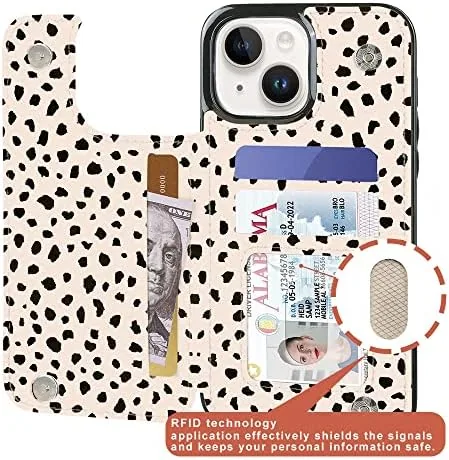 The uCOLOR for iPhone 13/14 Wallet Case with Card Holder | in real use