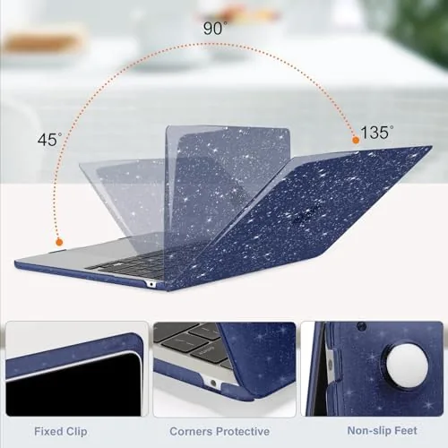 Detail shot of the MOSISO Compatible with MacBook Air 13 inch Case M5 M4 features