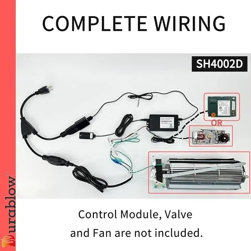 Close look at the Durablow SH4002D WiFi On/Off Remote Control for Gas Fireplace Valve build quality