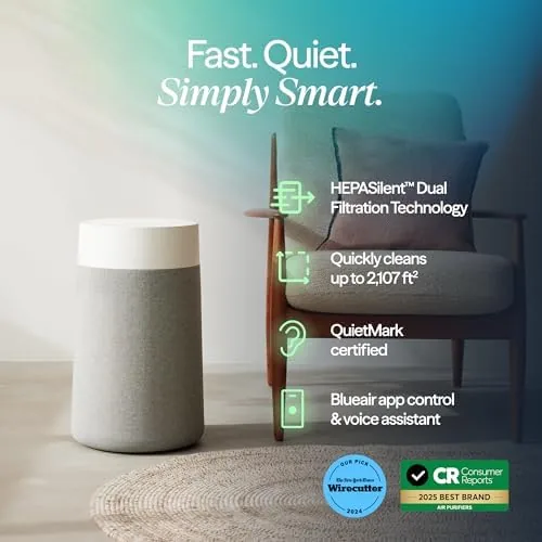 Close look at the BLUEAIR Blue Pure 311i Max Smart Air Purifier for Medium build quality