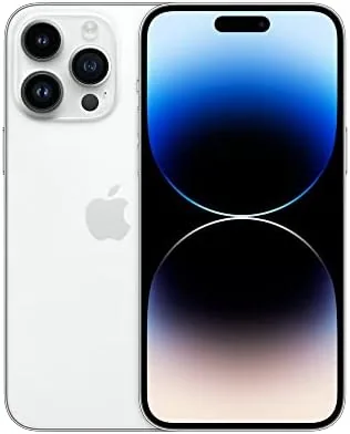 Close look at the Apple iPhone 14 Pro Max, 128GB, Silver - Locked to AT&T (Renewed) build quality