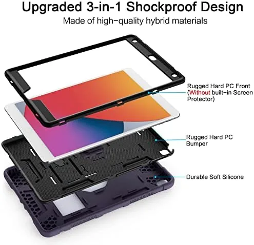 The Azzsy Case for iPad 9th Generation/iPad 8th Generation/iPad 7th Generation compared in context