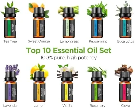 Testing the InnoGear 400ml Aromatherapy Essential Oil Diffuser 10 Oils Gift Set over two weeks