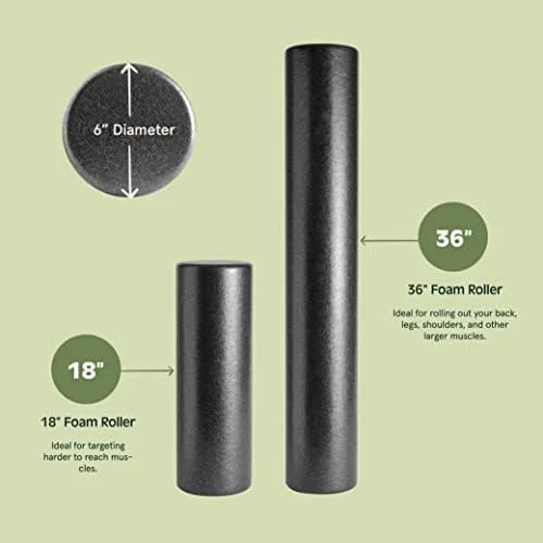 The Retrospec Relief Foam Roller High-Density EPP Extra Firm Round Foam in real use