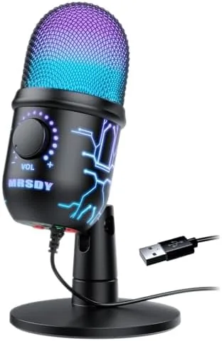 USB Gaming Microphone for PC with Noise Reduction, Mute, Gain, RGB | Condenser Mic Review: Tested and Rated