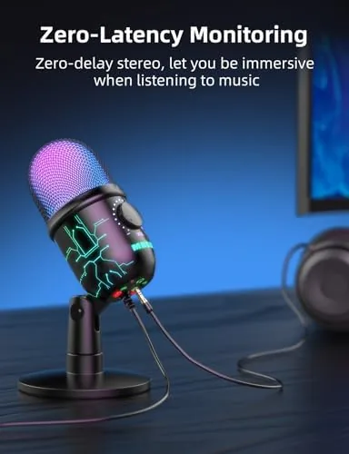 The USB Gaming Microphone for PC with Noise Reduction, Mute, Gain compared in context