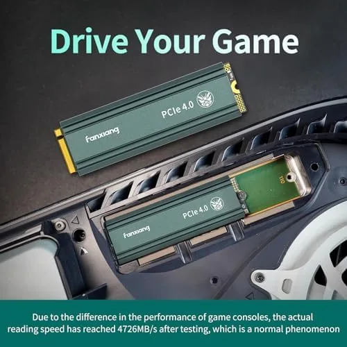 Another view of the fanxiang S660 PCIe 4.0 1TB NVMe M.2 SSD for PS5