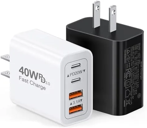 Testing the [2-Pack] 40W USB C Charger Cube Fast Charging Block Multiport over two weeks