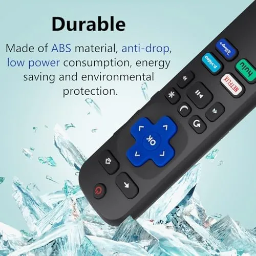 Two pack replacement remote next to an official Roku remote