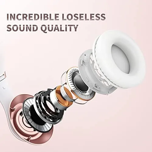 Close look at the Uliptz Bluetooth Headphones Over Ear, Wireless HiFi Stereo Foldable Headset build quality