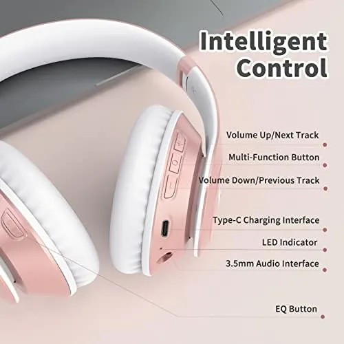 The Uliptz Bluetooth Headphones Over Ear, Wireless HiFi Stereo Foldable Headset compared in context