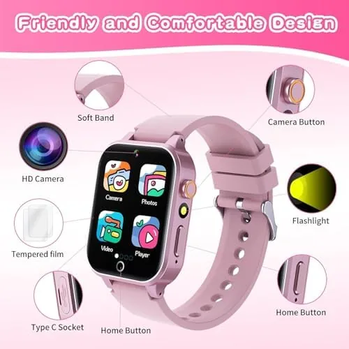 Testing the Kids Smart Watch Gift for Girls Age 5-12, 39 Games over two weeks