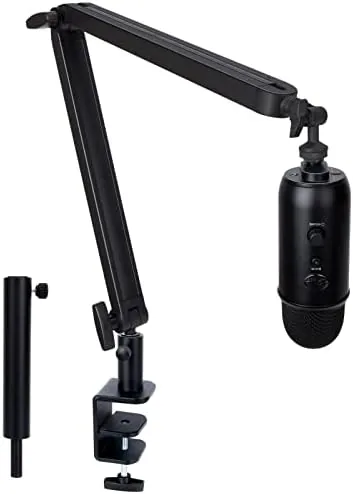 Blue Yeti Boom Arm with Extension Tube - Mic Boom Arm Compatible with Blue Review: Tested and Rated