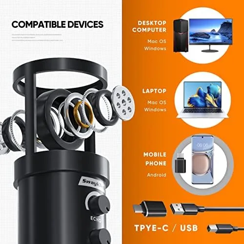 Close look at the Studio Recording Microphone Isolation Shield with Pop Filter and Metal build quality