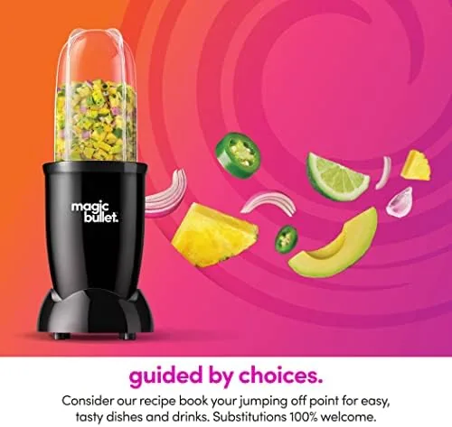 Kitchen counter with the compact Magic Bullet in a corner