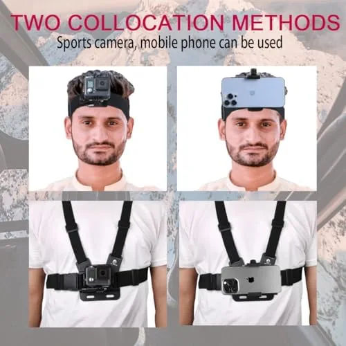 Close look at the Adjustable Phone Chest Mount&Head Strap Kit,Quick-Release Harness for POV | build quality