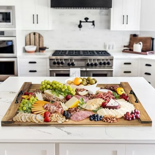 Board in use as a prep surface with vegetables and a knife