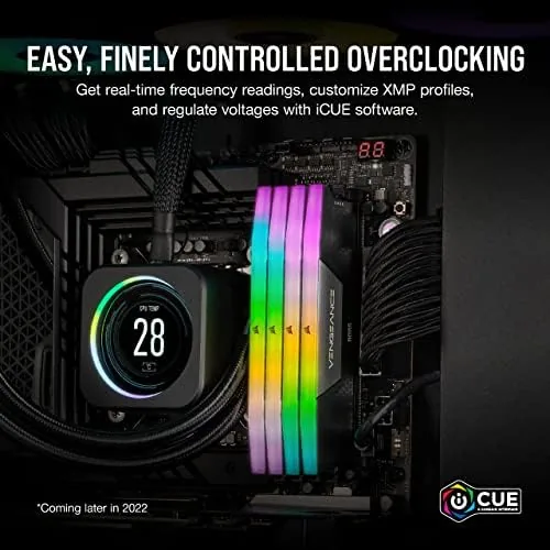 The CORSAIR Vengeance RGB DDR5 RAM 32GB (2x16GB) Up to 6000MHz in real use
