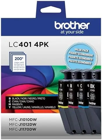 Brother Genuine LC4014PKS Standard Yield 4-Pack Ink Cartridges - Includes 1 Cartridge Each of Review: Tested and Rated