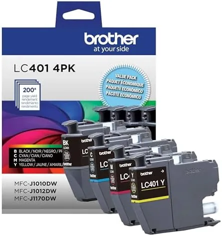 Close look at the Brother Genuine LC4014PKS Standard Yield 4-Pack Ink Cartridges ,  Includes build quality