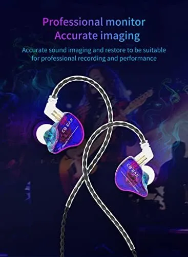 Close look at the YINYOO KBEAR Storm Professional in Ear Headphones Monitor Earphones for build quality