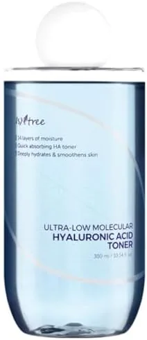 The ISNTREE Ultra-Low Molecular Hyaluronic Acid Toner | Korean Hydrating Toner in real use