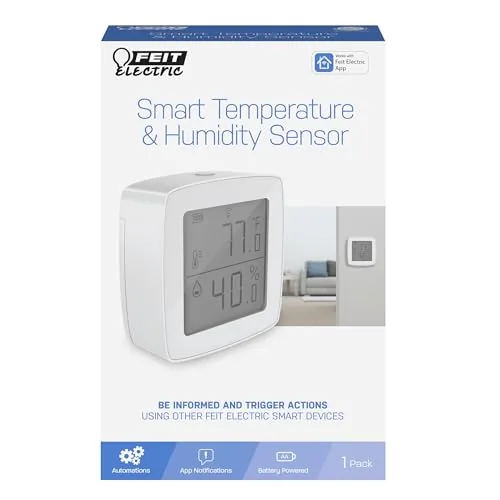 Overview of the Feit Electric Smart Indoor WiFi Temperature and Humidity Sensor for