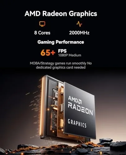 Side by side comparison of the ACEMAGIC K1 and a full sized desktop tower