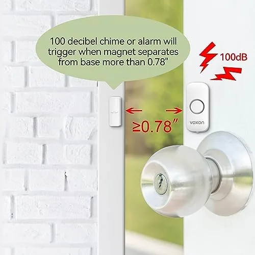 Another view of the Door Alarms for Kids Safety, VOXON Window Alarm Door Alarm