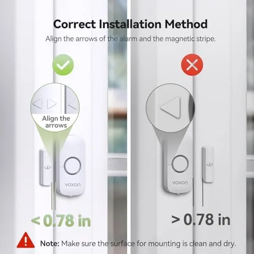 The Door Alarms for Kids Safety, VOXON Window Alarm Door Alarm compared in context