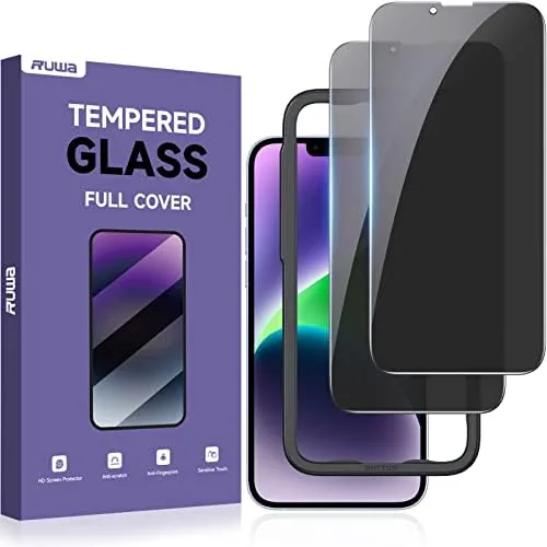 ruwa Privacy Screen Protector for iPhone 13/13 Pro/14/16e [2-Pack][6.1 Inch] Display Tempered Glass Film Review: Tested and Rated