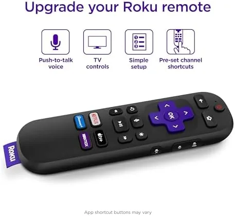 Close look at the Roku Voice Remote, Replacement TV Remote Control | Voice Control build quality