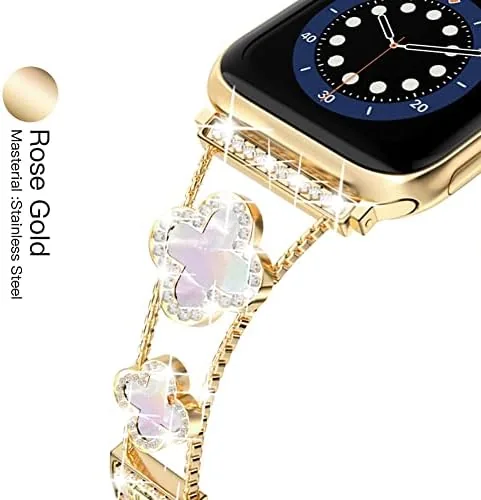 The band catching light in a bright setting with the sparkle finish visible