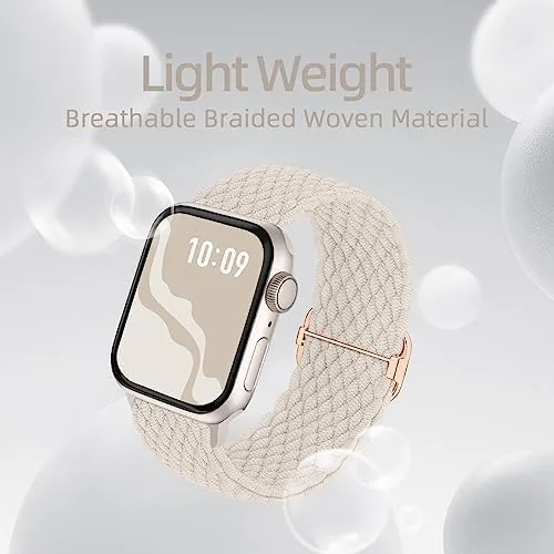 A braided band worn through the night for sleep tracking