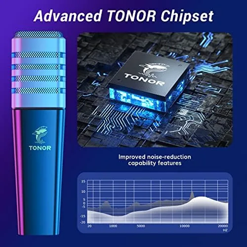 Close look at the TONOR USB Gaming Microphone, RGB Streaming Microfono Set, PC Podcast build quality