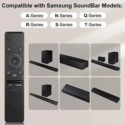 Close look at the for Samsung Soundbar Remote Home Theater Audio Surround System AH59-02767A build quality