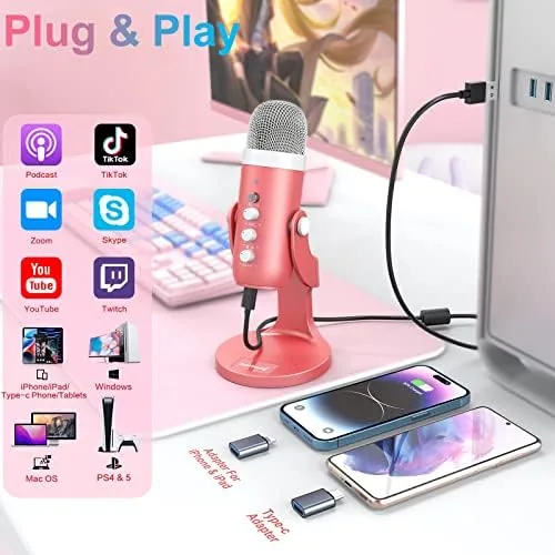 Close look at the ZealSound Podcast Microphone for iPhone PC & Mac, Noise Cancellation build quality