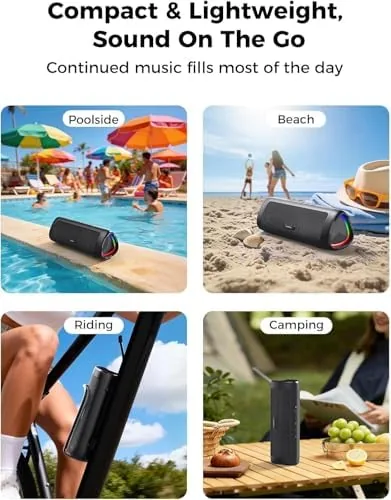 Testing the Bluetooth Speaker, 20W HD Sound, Portable Wireless, IPX5 Waterproof, Up over two weeks