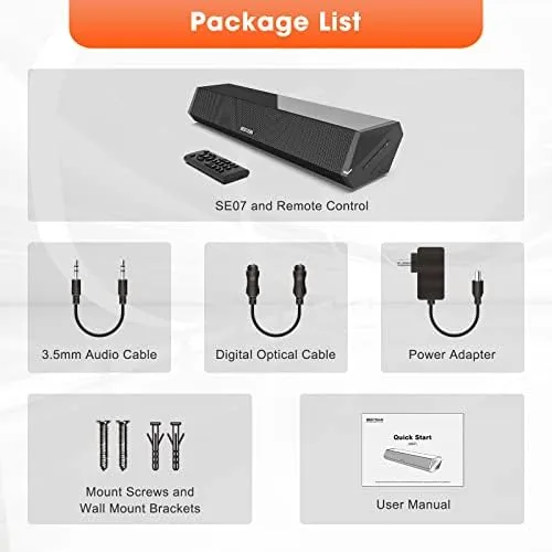 Testing the Bestisan Sound Bars for TV, 16'/50W Small Soundbar for TV over two weeks
