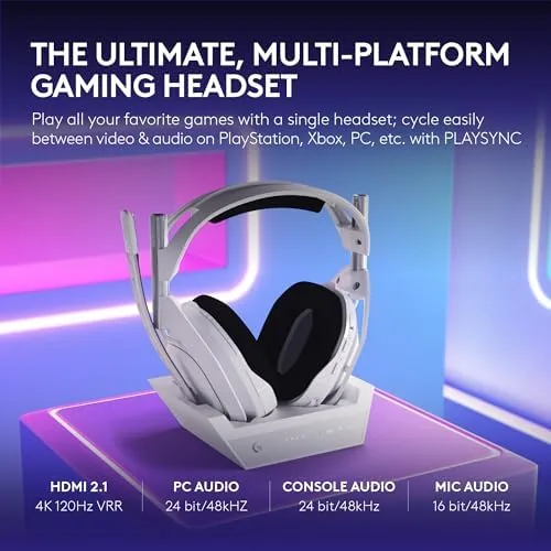 Close look at the Logitech G Astro A50 X Multi-Platform Wireless Gaming Headset build quality