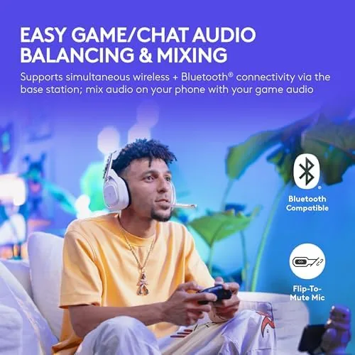 The Logitech G Astro A50 X Multi-Platform Wireless Gaming Headset in real use