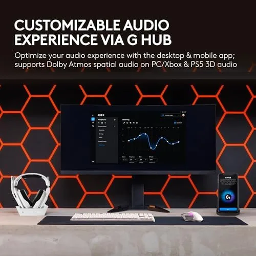 Another view of the Logitech G Astro A50 X Multi-Platform Wireless Gaming Headset