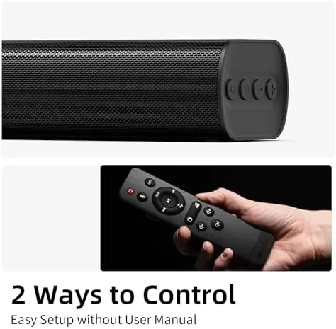 Another view of the Sound Bars for TV 16-inch, Cinematic TV Sound Bar with