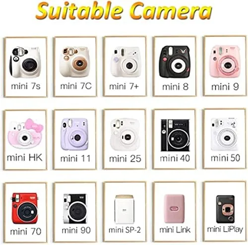 Instax Mini prints compared against Square and Wide format prints