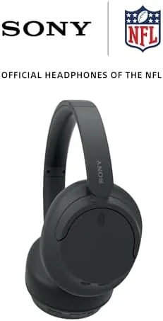 Close view of the WH-CH720N ear cup showing the dual microphone openings for noise sensing