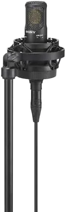 The Sony Media C-80 Unidirectional Studio Condenser Microphone with Advanced Capsule in real use