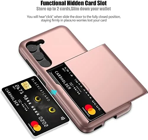 Close look at the Nvollnoe for Samsung Galaxy S23 Plus Case with Card Holder build quality